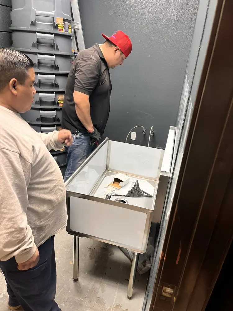 Commercial plumbing and sink installation in Lake View